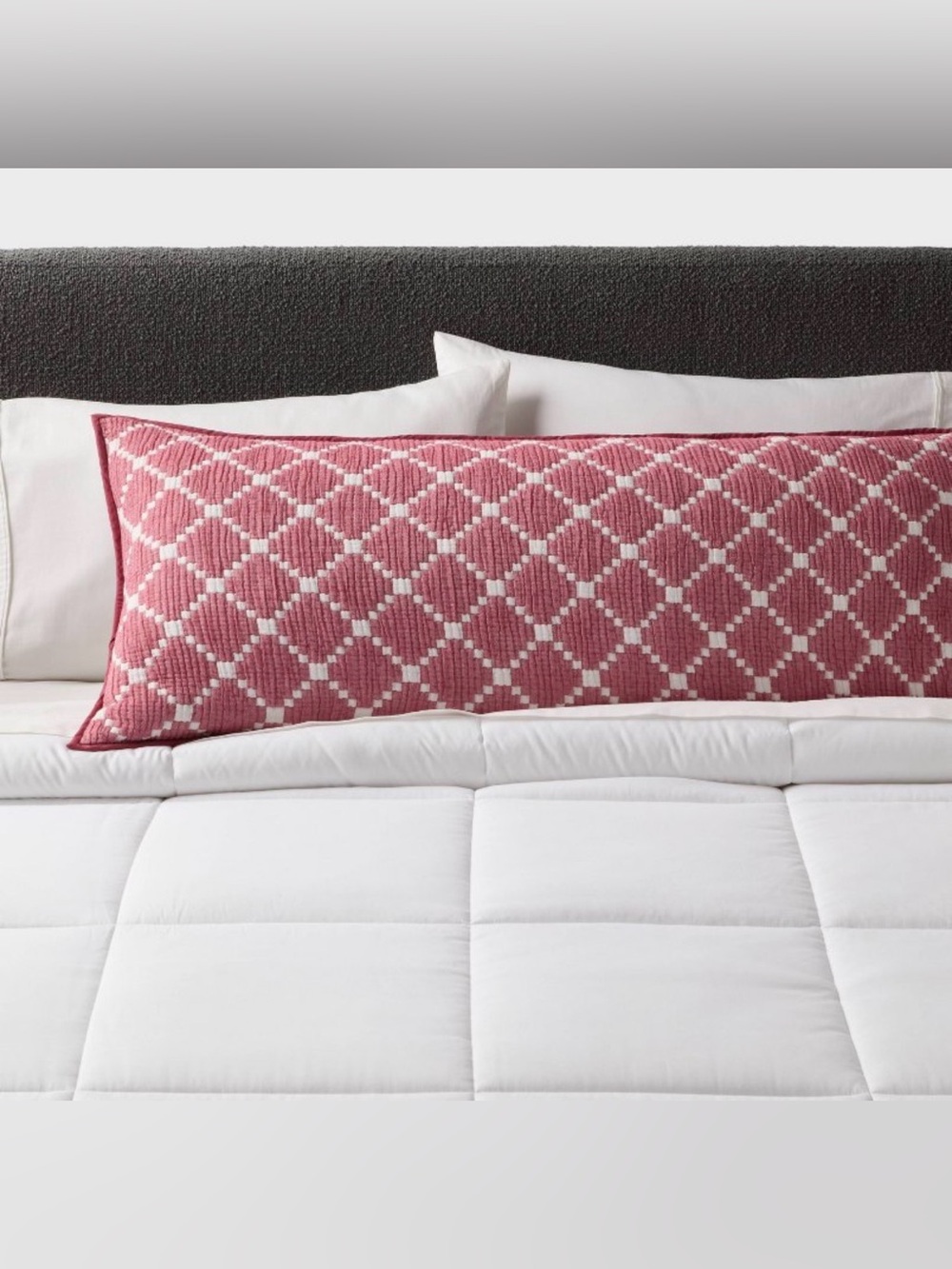 Christmas Decorative Red Geometric Dual Double Sides Long Pillow Cover Bedding